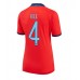 England Declan Rice #4 Replika Borta matchkläder Dam VM 2022 Korta ärmar